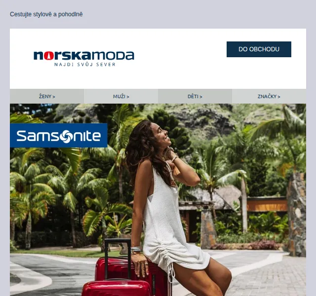 Norskamoda.cz: Kufry Samsonite se slevou – červen 2026 | Nuslet.cz