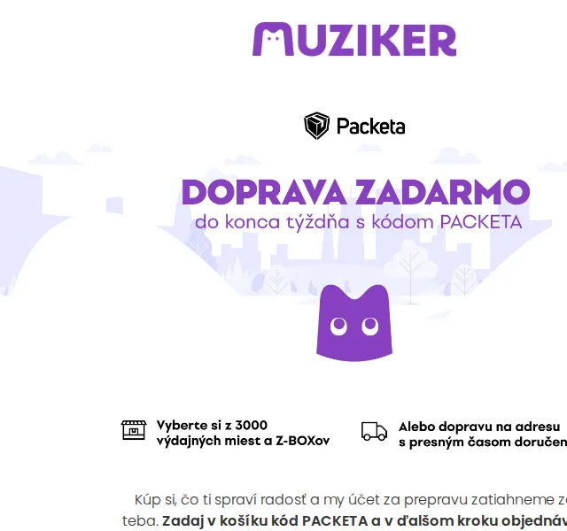 Muziker: Doprava zdarma – červen 2026 | Nuslet.cz