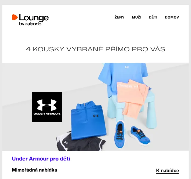 Lounge by Zalando: GANT, Under Armour, Calvin Klein až -75 % | Květen 2026