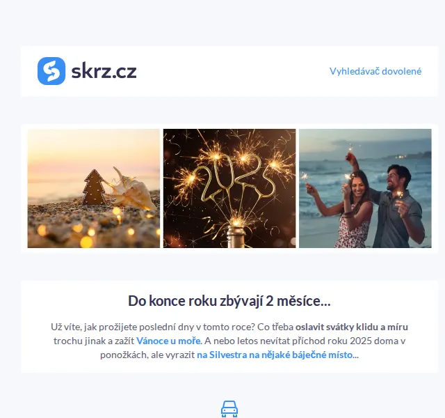 Vánoce na Skrz: Silvestr a Vánoce u moře – červen 2026 | Nuslet.cz