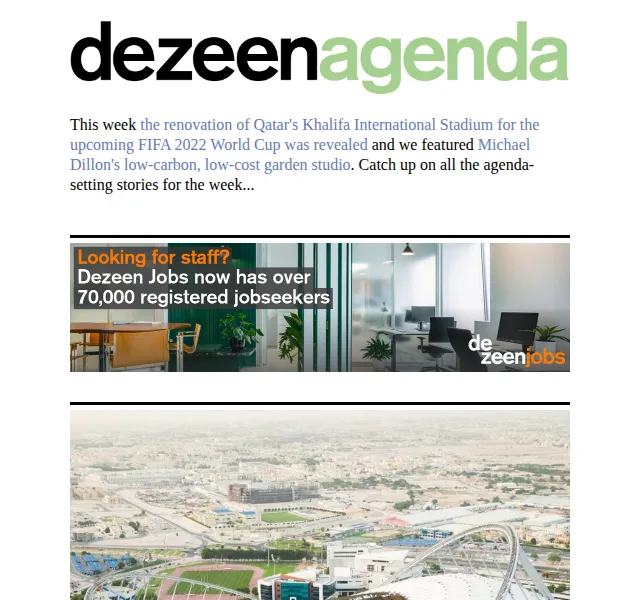 Dezeen Daily: Architektura a design – červen 2026 | Nuslet.cz