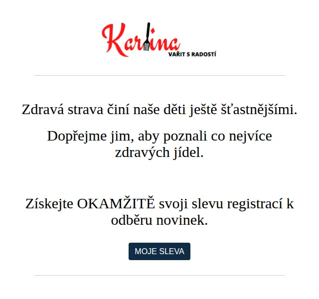 Karlina CZ: Šikovné recepty k MDD – červenec 2026 | Nuslet.cz
