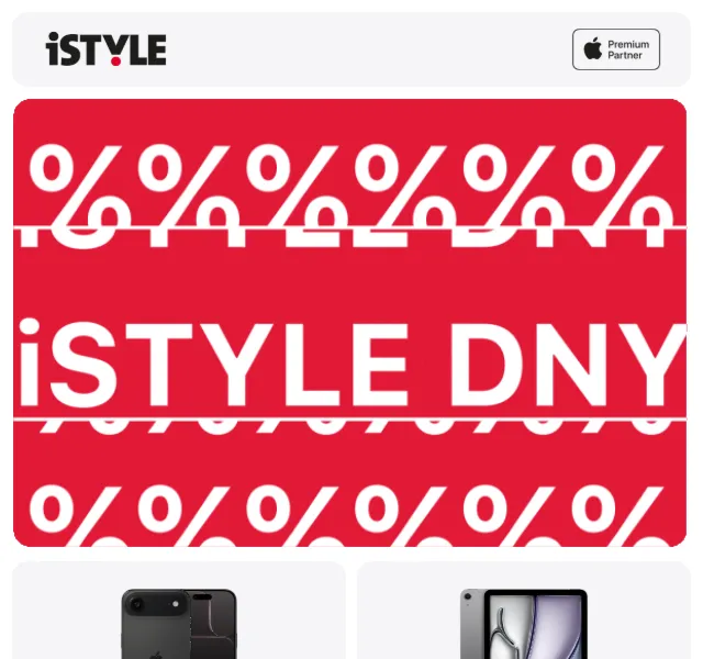 iSTYLE: Apple produkty až -33 % – duben 2026 | Nuslet.cz