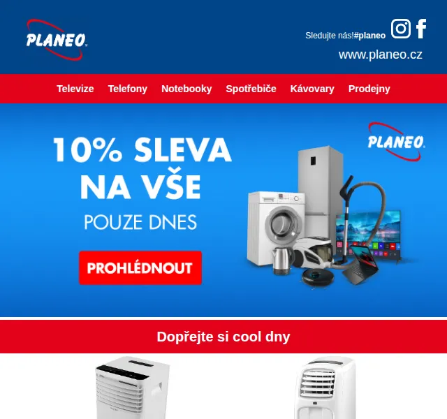 Planeo: Sleva 10 % na vše – červen 2026 | Nuslet.cz