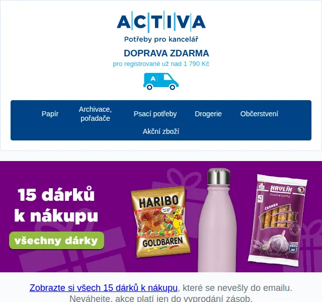 obchod.activa.cz: Akce 4+1 a 15 dárků k nákupu – červen 2026 | Nuslet.cz