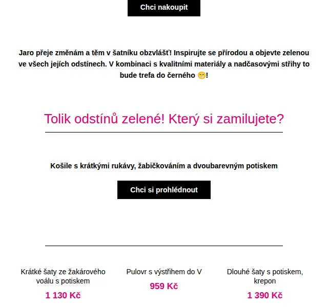 Blancheporte: -30 % (nejen) na zelenou módu – červen 2026 | Nuslet.cz