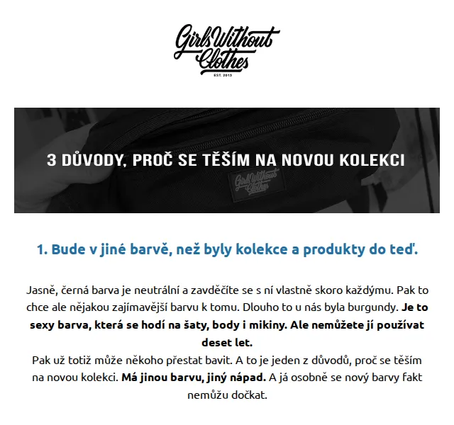 Girls Without Clothes: Nová kolekce – červen 2026 | Nuslet.cz