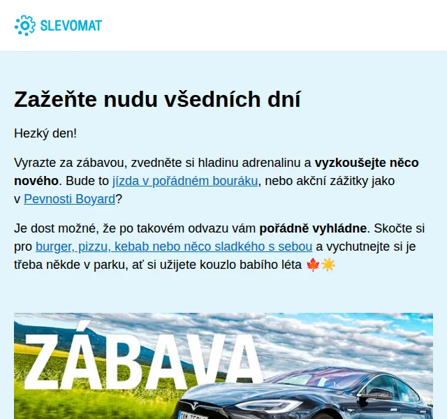 Slevomat: akční zážitky a jídlo – červen 2026 | Nuslet.cz