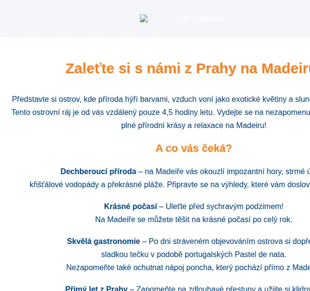 Smartwings: letenky na Madeiru – červenec 2026 | Nuslet.cz