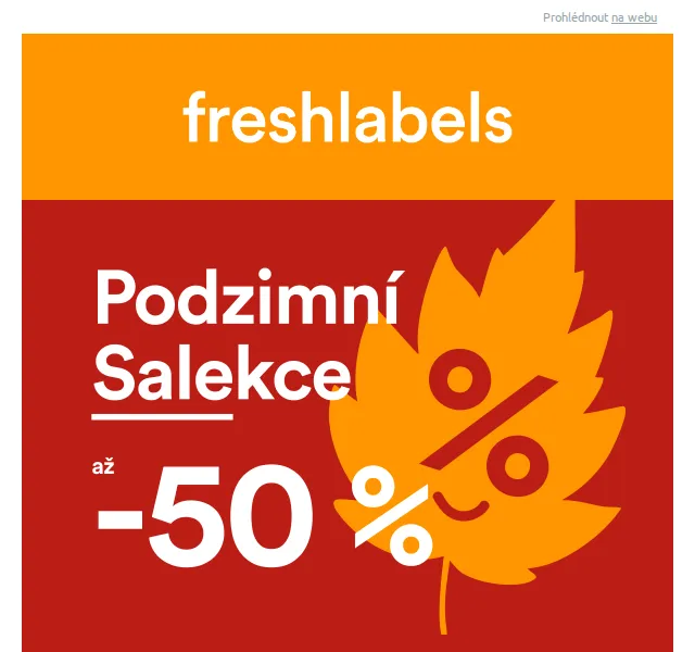 Freshlabels: Podzimní Salekce se slevou až 50 % – červen 2026 | Nuslet.cz