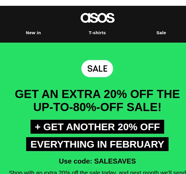 ASOS Sale: Extra 20% sleva na výprodej – červen 2026 | Nuslet.cz