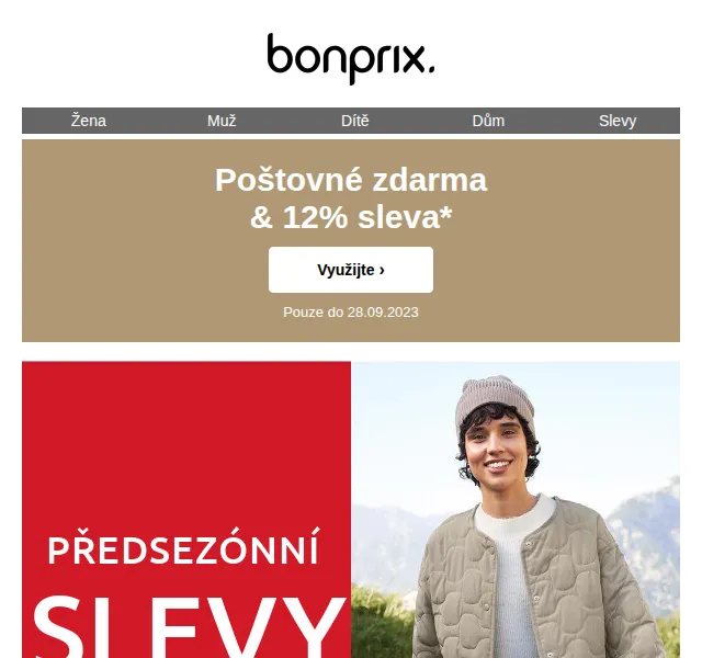 bonprix: 12% sleva + poštovné zdarma – červenec 2026 | Nuslet.cz