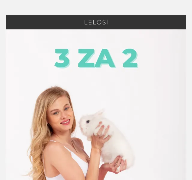 LELOSI: akce 3 za cenu 2 s kódem BUNNY – červen 2026 | Nuslet.cz
