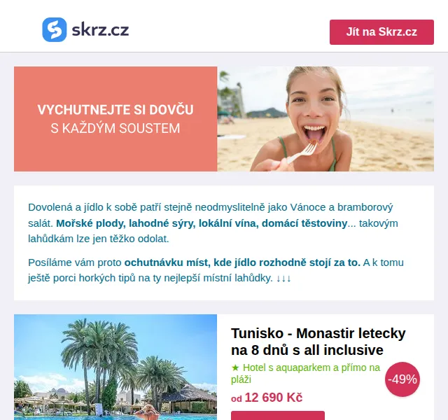 Skrz: Dovolená s all inclusive od 7 499 Kč – červen 2026 | Nuslet.cz