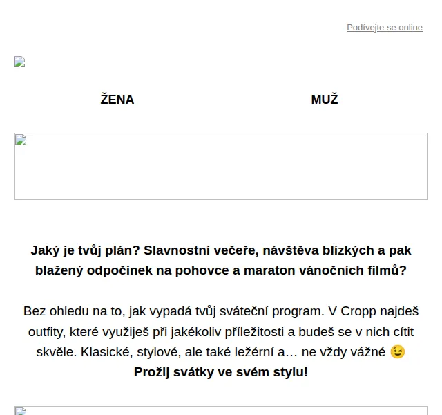 Cropp: Vánoční móda s dopravou zdarma? – prosinec 2026 | Nuslet.cz