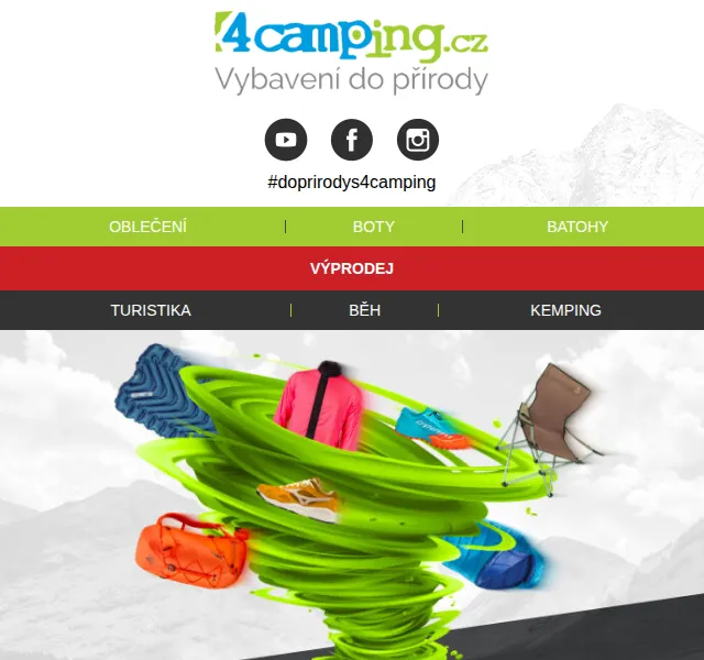 4camping.cz: Až 70 % na Kilpi, Regatta, Dare 2b – červen 2026 | Nuslet.cz
