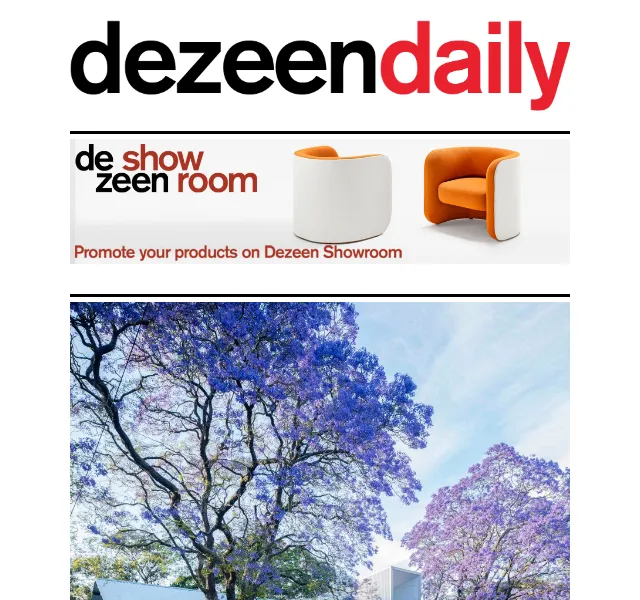Dezeen Daily: Architektonické novinky – červen 2026 | Nuslet.cz