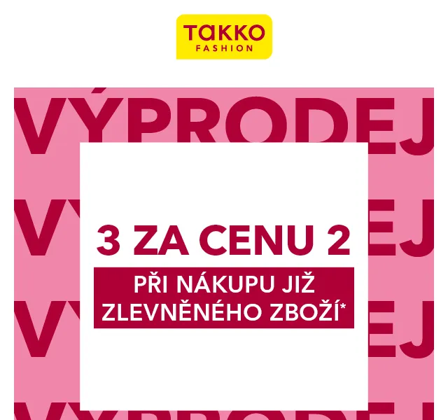 Takko Fashion: 3 za cenu 2 na již zlevněné zboží – červen 2026 | Nuslet.cz