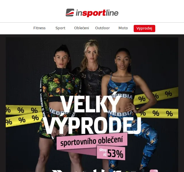 inSPORTline: Mega výprodej sportovního oblečení – červen 2026 | Nuslet.cz