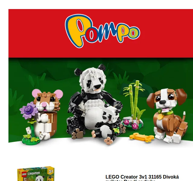 Pompo E-shop: LEGO stavebnice se slevou – květen 2026