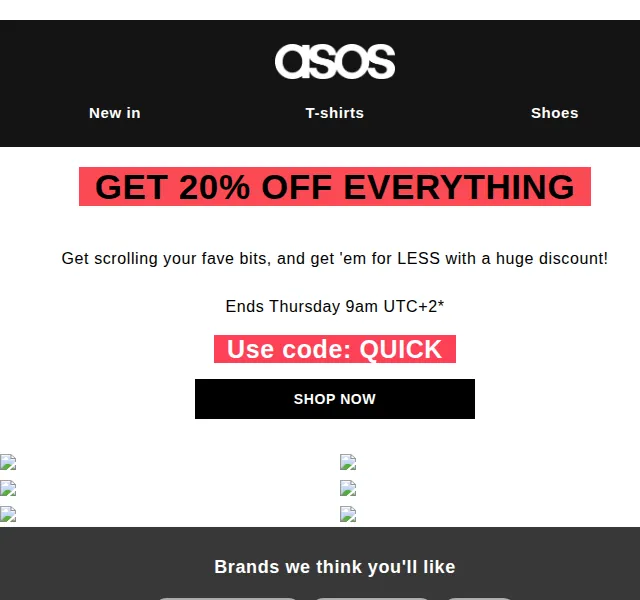 ASOS: 20% sleva na vše – červen 2026 | Nuslet.cz