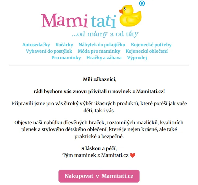 Mamitati.cz: Křesílka, hračky a výprodej až 70 % – červen 2026 | Nuslet.cz