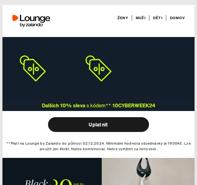 Lounge by Zalando: Až 80% sleva + 10% navíc s kódem – červen 2026 | Nuslet.cz
