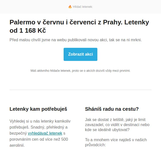 Cestujlevne.com: Letenky do Palerma od 1 168 Kč – červen 2026 | Nuslet.cz