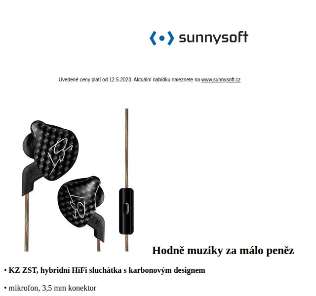 Sunnysoft: Slevy na elektroniku a příslušenství – červen 2026 | Nuslet.cz
