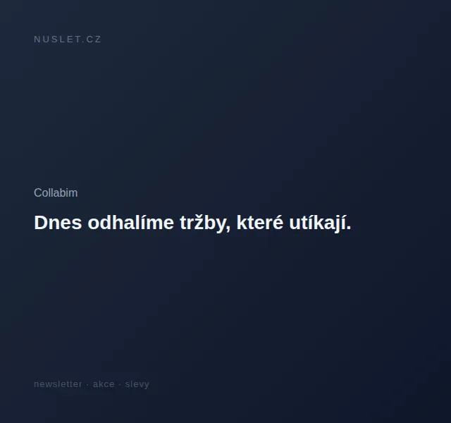 Collabim: Odhalení utíkajících tržeb v SEO – červen 2026 | Nuslet.cz