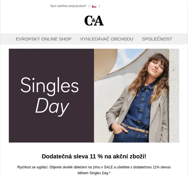 C&A: Dodatečná sleva 11 % na akční zboží – listopad 2022 | Nuslet.cz