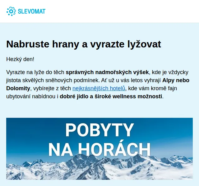 Slevomat: Zimní dovolená v Alpách od 3 190 Kč – červenec 2026 | Nuslet.cz
