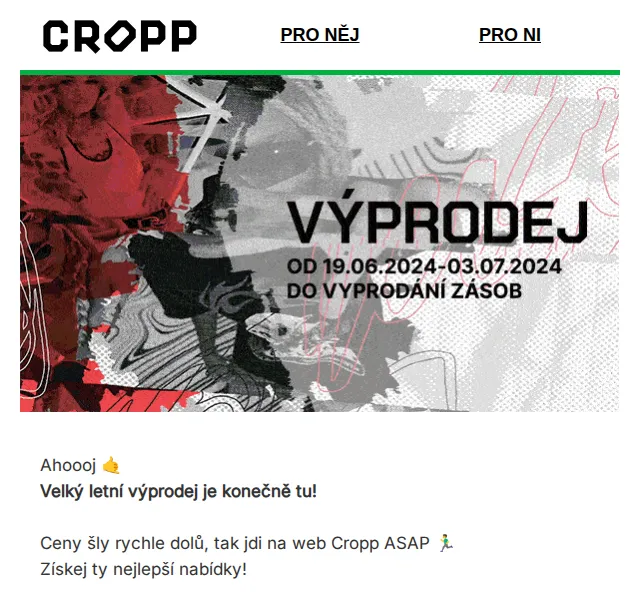 Cropp letní výprodej – červen 2026 | Nuslet.cz