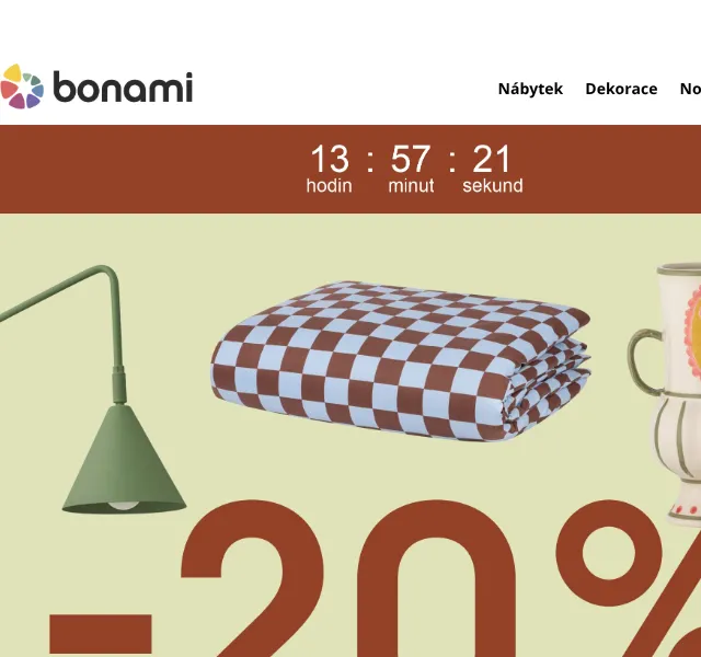 Bonami.cz: 20 % sleva kód AUGUST – srpen 2026
