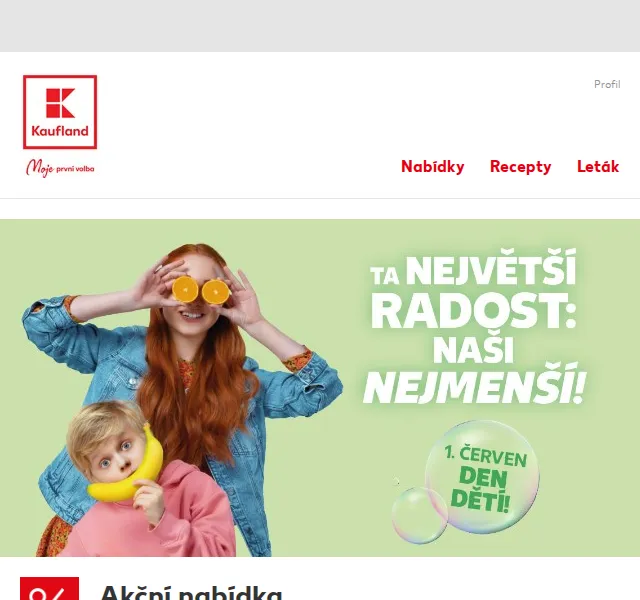 Kaufland: Kinder, Alpro, Gourmet – slevy až 50 % – červen 2026 | Nuslet.cz
