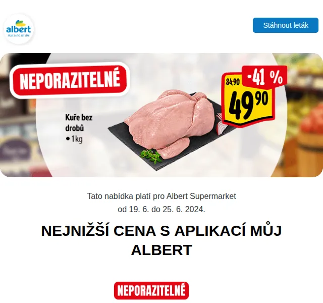 Albert: Zmrzlina Magnum 29,90 Kč, Fernet Stock 99,90 Kč – červen 2024 | Nuslet.cz