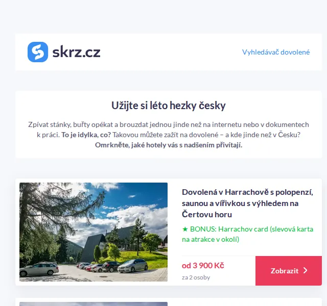 Vánoce na Skrz: Pobyty v Česku od 1 460 Kč – červen 2026 | Nuslet.cz