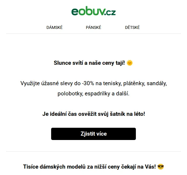 eobuv.cz: Slevy do -30 % na tenisky a sandály – červenec 2026 | Nuslet.cz