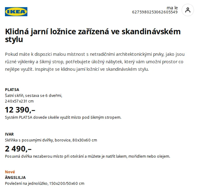 Ikea: Nová kolekce ÄNGSLILJA a sleva až 20 % na skříně – červenec 2026 | Nuslet.cz