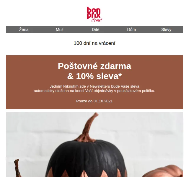 bonprix: 10% sleva a poštovné zdarma – říjen 2026 | Nuslet.cz