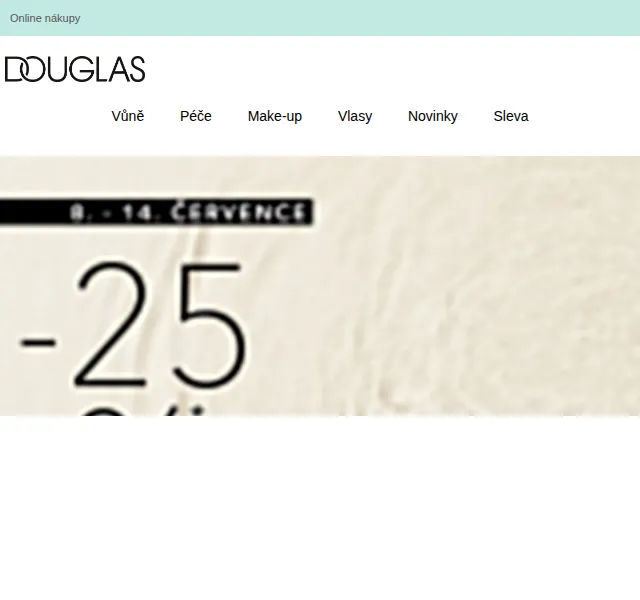 Douglas CZ: Sleva 25 % na Billie Eilish, Jeffree Star a další – červen 2026 | Nuslet.cz
