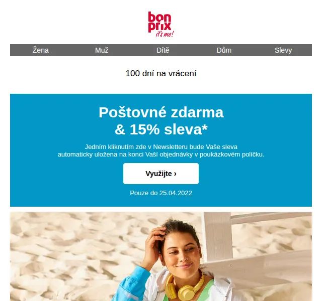 bonprix: 15% sleva + poštovné zdarma – červen 2026 | Nuslet.cz
