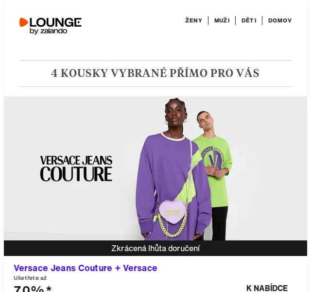 Lounge by Zalando: Versace a adidas se slevou až 70 % – červen 2026 | Nuslet.cz