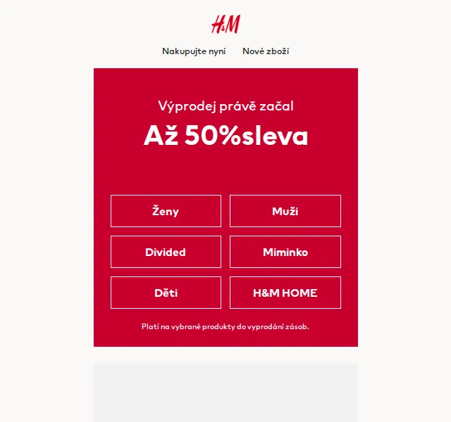 H&M Fashion: Výprodej až 50 % – červen 2026 | Nuslet.cz