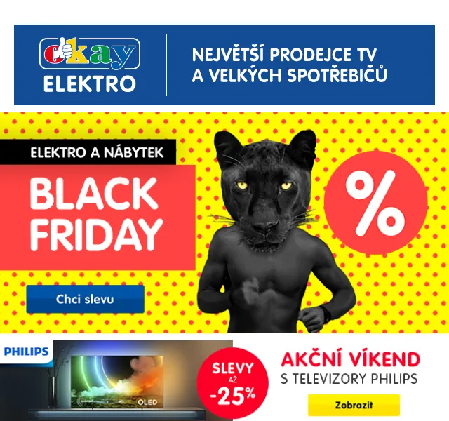OKAY: Akční víkend s televizory Philips – sleva až 33 % – červen 2026 | Nuslet.cz