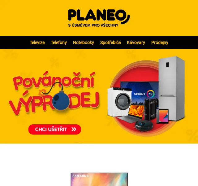 Planeo: Výprodej televizí a notebooků – červen 2026 | Nuslet.cz