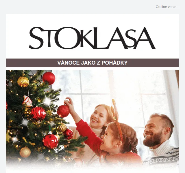 Stoklasa: Vánoční ozdoby a dekorace se slevou až 30 % – prosinec 2026 | Nuslet.cz