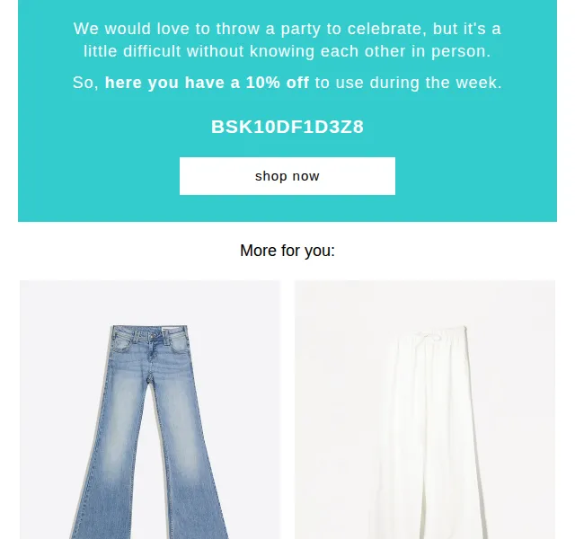 Bershka: Sleva 10 % na vše – červen 2026 | Nuslet.cz