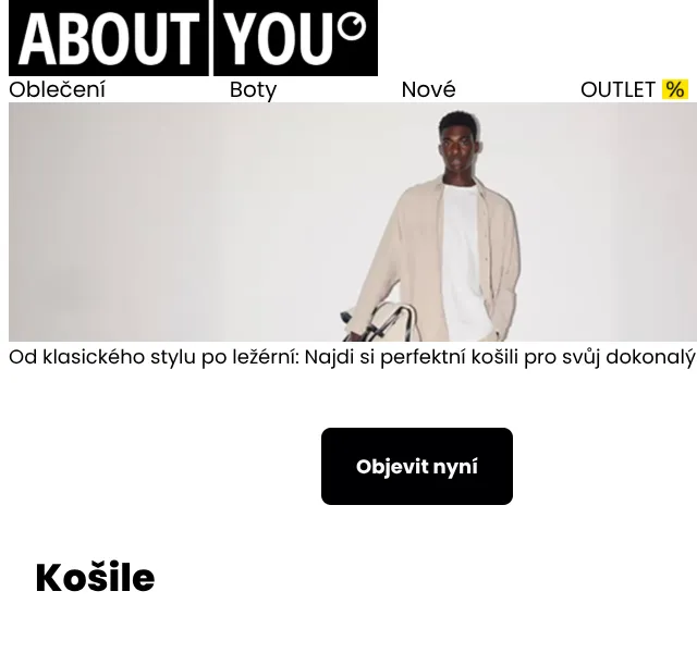 ABOUT YOU: Košile Only & Sons, JACK & JONES – srpen 2026