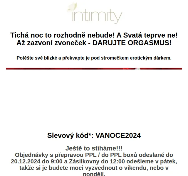 Intimity: Erotické dárky se slevou do Vánoc – prosinec 2024 | Nuslet.cz
